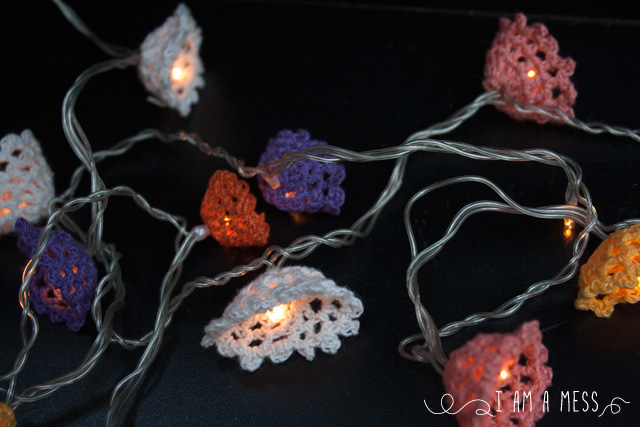 crochet light garland by "I am a Mess"